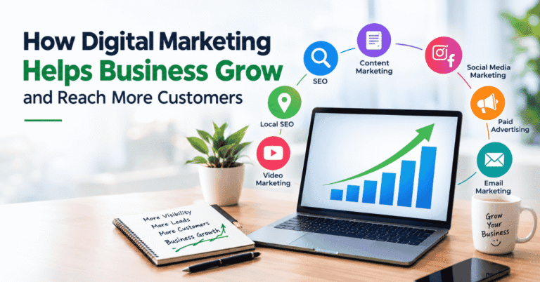 How Digital Marketing Helps To Grow Your Business and Reach More Customers